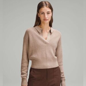 Lululemon Collared Merino Wool-blend Sweater